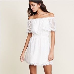 Lulu’s/ BB Dakota lace off the shoulder dress